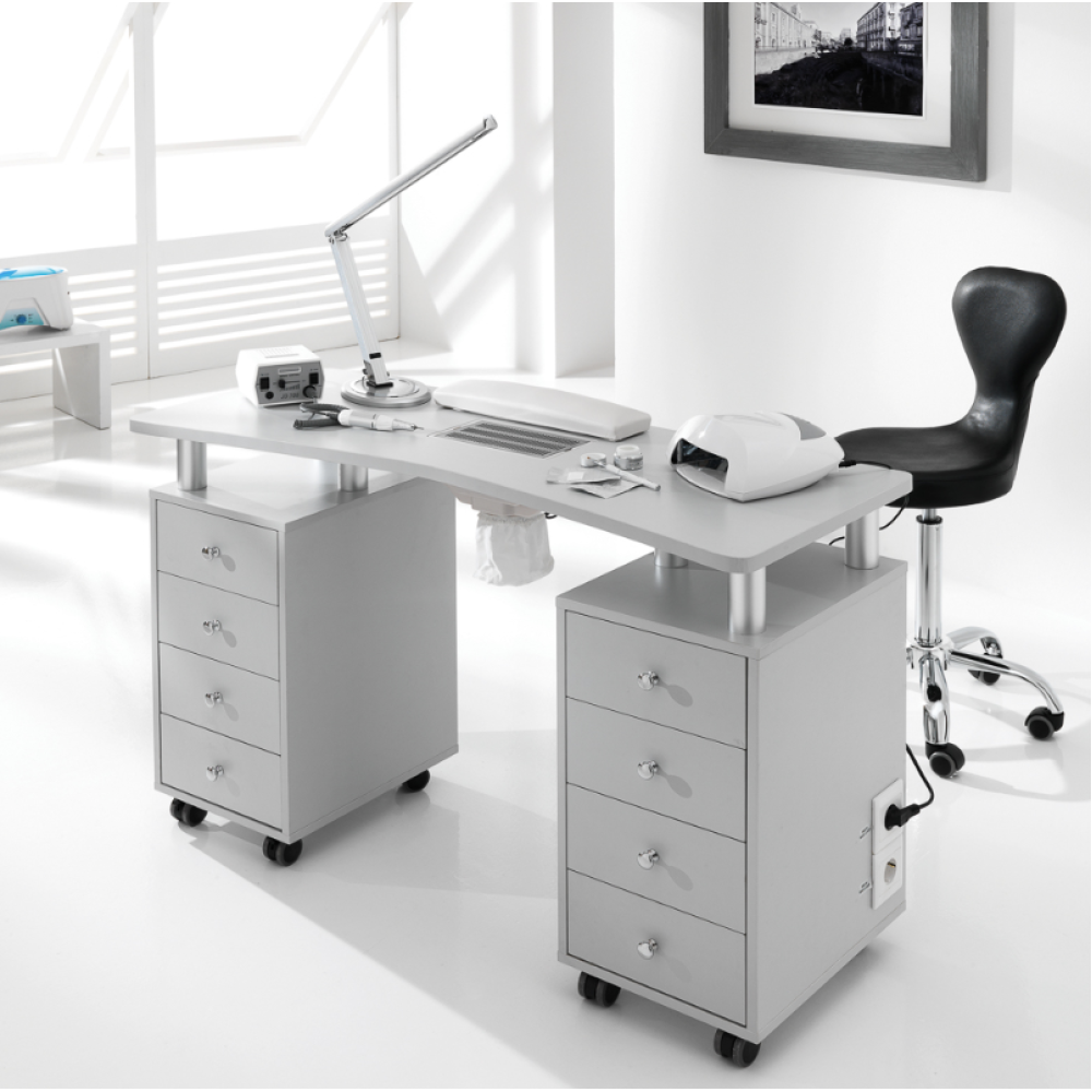 Professional manicure table with built-in vacuum fan PRO 2 (800.311)