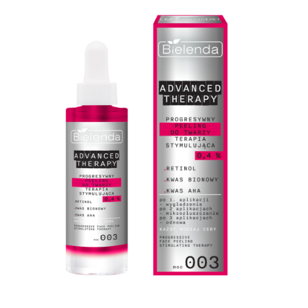 Bielenda Advanced Therapy Progressive Stimulating Facial Scrub with 0.4 Retinol AHA & Bionic Acid, 30ml (196909)