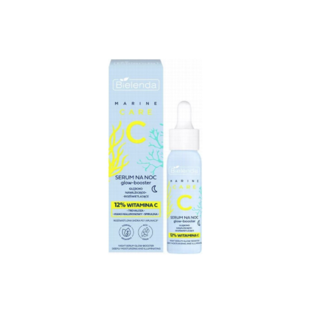 Bielenda C MARINE Serum-Hydro-booster deeply moisturizing and brightening for night, 30ml (196925)