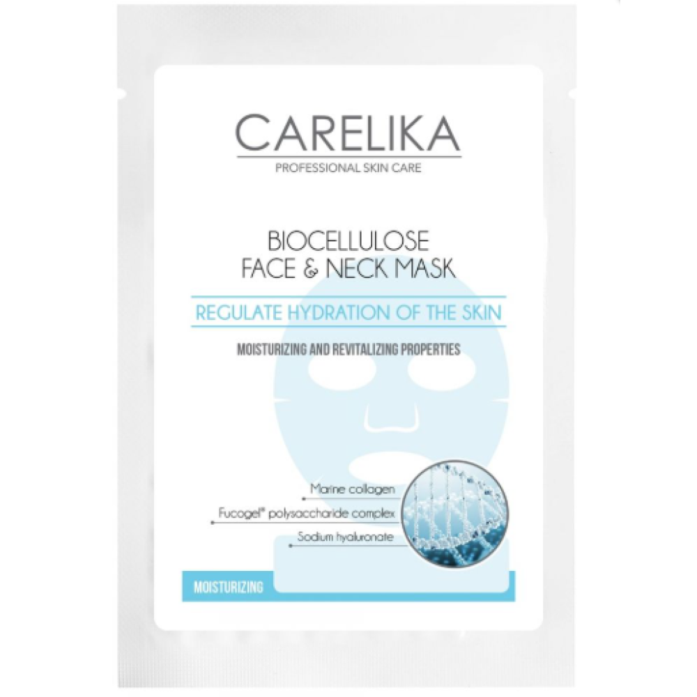 CARELIKA Biocellulose Face & Neck Mask, 18ml (1S0031EF003)
