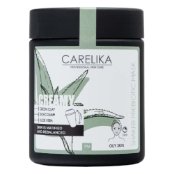 CARELIKA Shaker Prebiotic Creamy Mask Green Clay, 15gr.