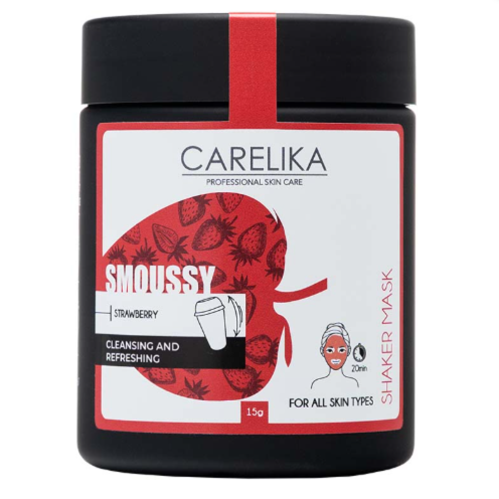 CARELIKA Shaker Smoussy Mask Strawberry, 15gr. (CPSMS015J)