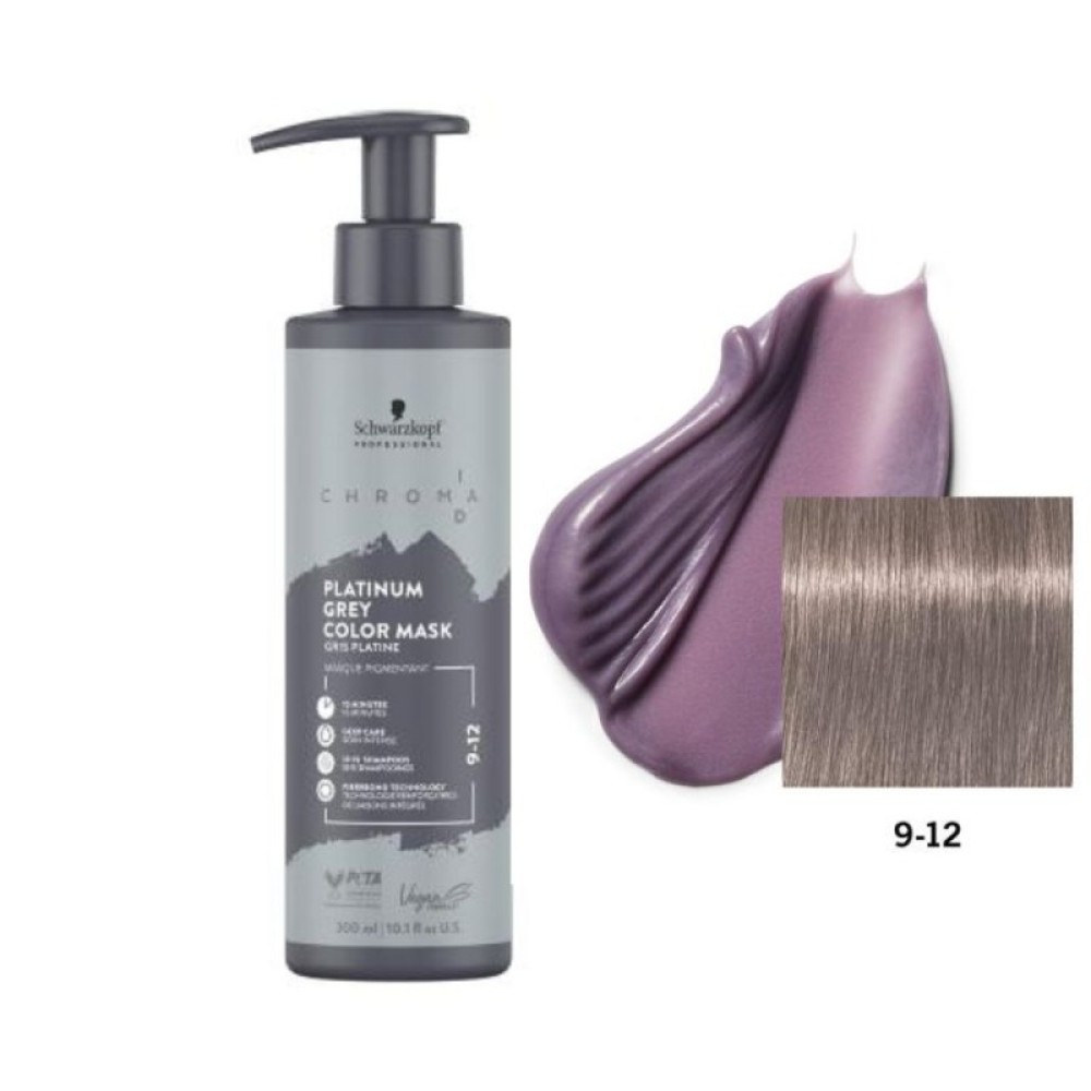 Schwarzkopf Professional CHROMA ID Bonding Mask, Nr.9-12 - PLATINUM GREY, 300ml (NHK4853)