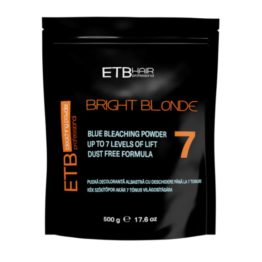 ETB Hair Professional Premium Blue Bleaching Powder 7 Level, 500gr. (6426980003444)