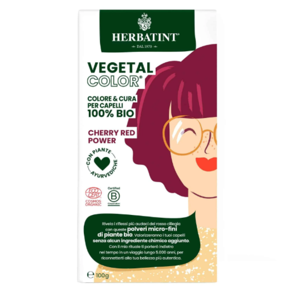 HERBATINT Vegetal Color - Organic Hair Color (Cherry red power) (Herb-cherry-red)