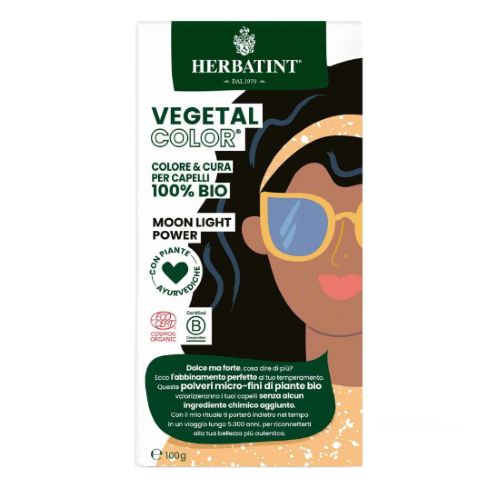 HERBATINT Vegetal Color - Organic Hair Color (Moon night power) (Herb-moon-night)