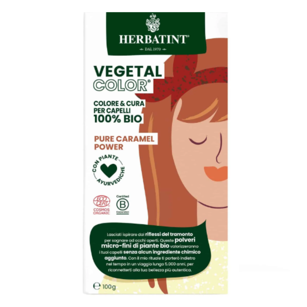 HERBATINT Vegetal Color - Organic Hair Color (Pure caramel power) (Herb-pure-caramel)
