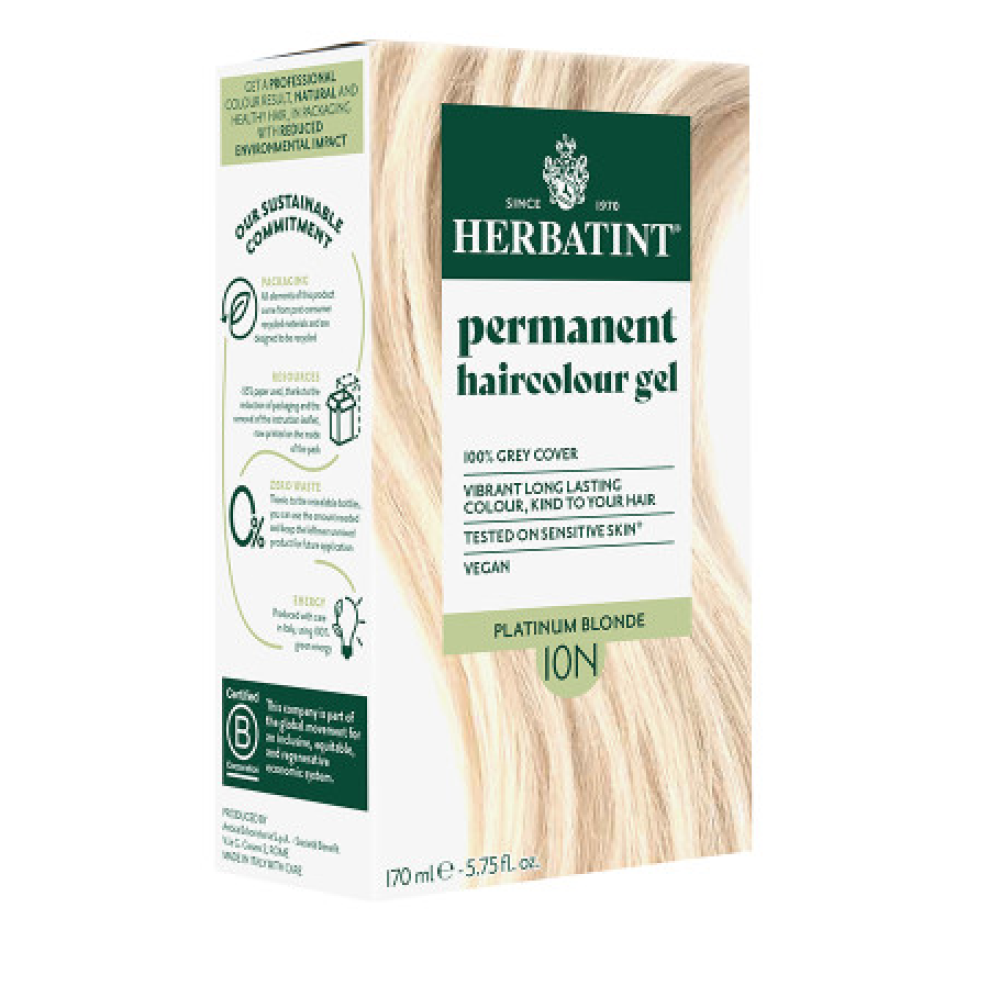 HERBATINT Permanent Haircolour Gel - 10N (Platinum Blonde) (Herbatint10N)