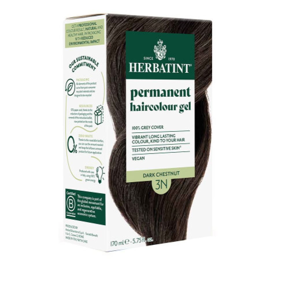 HERBATINT Permanent Haircolour gel 3N DARK CHESTNUT (Herbatint3N)