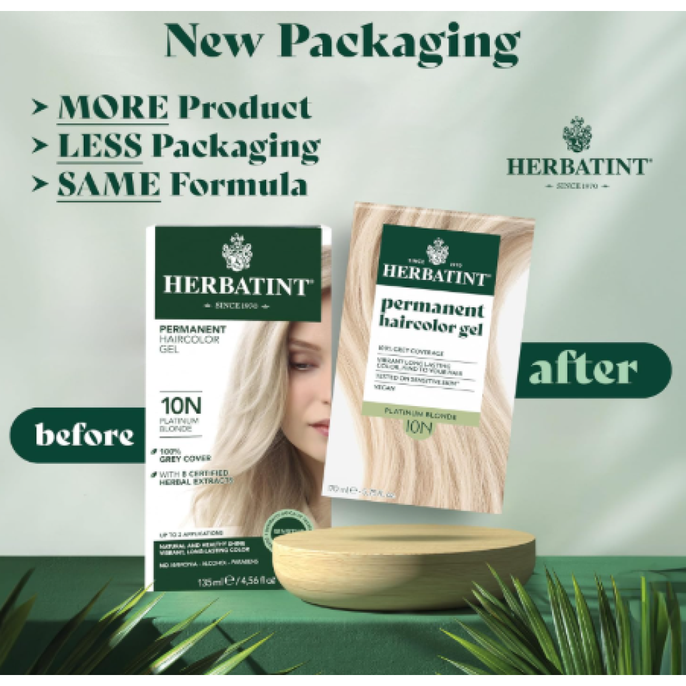 HERBATINT Permanent Haircolour Gel - 10N (Platinum Blonde) (Herbatint10N)