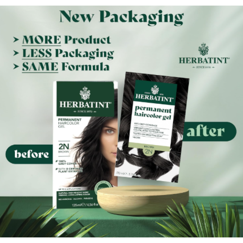 HERBATINT Permanent Haircolour gel 2N BROWN (Herbatint2N)