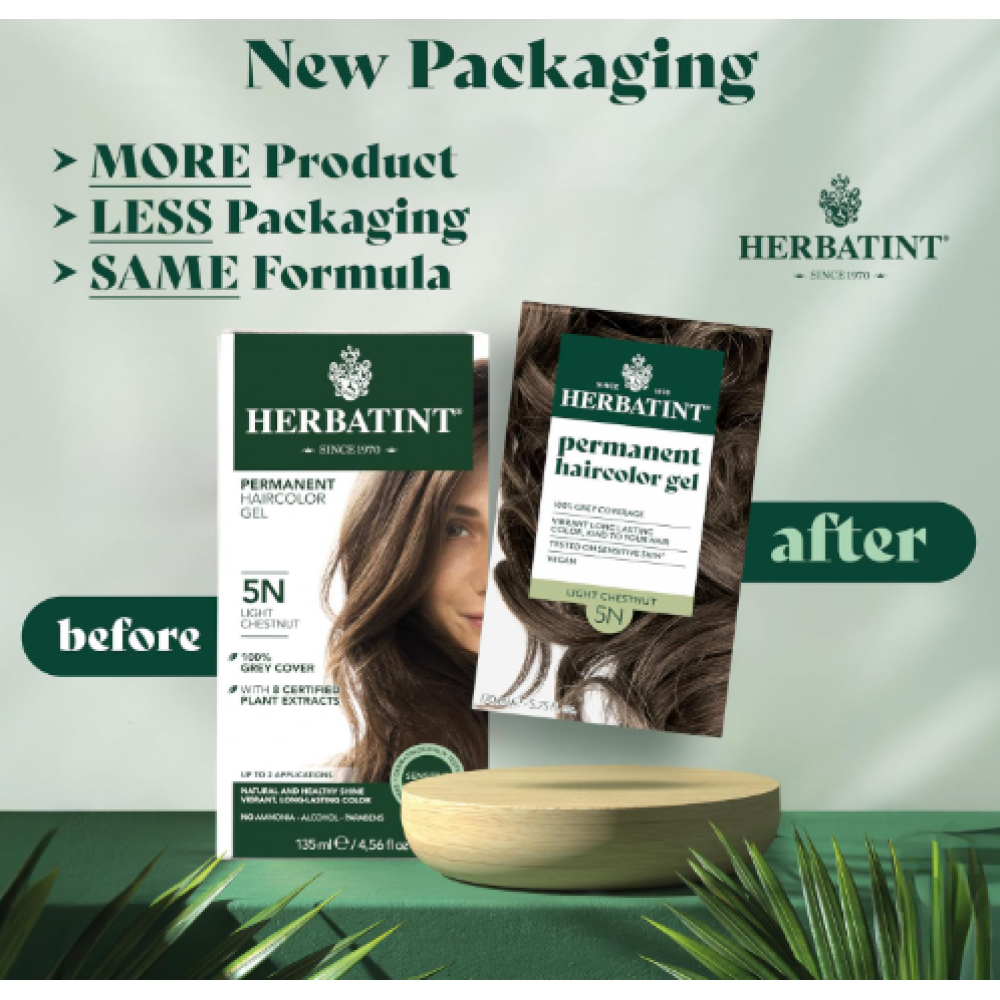 HERBATINT Permanent Haircolour gel 5N LIGHT CHESTNUT (Herbatint5N)