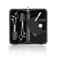 Lameo STAGE PRO SET OFFSET SILVER - Professional Cutting Scissor Set with Case