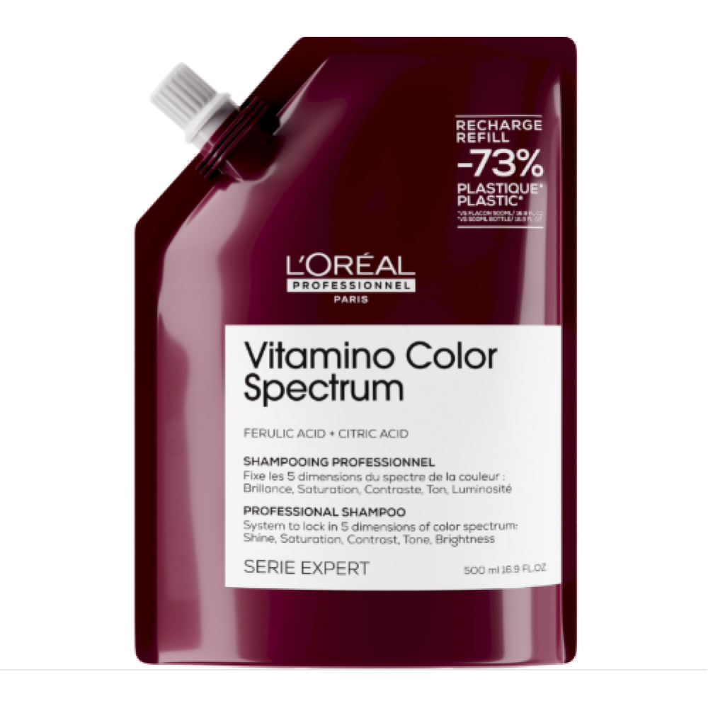 L'Oreal Professionnel Serie Expert Vitamino Color Spectrum Shampoo, 500ml, REFILL (3474637270018)