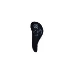 Hair brush Line art, Black