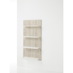 White Larch Wall Display Unit LIBERO EXPO NATURAL