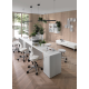 Professional white manicure table NAIL STATION ACQUA EXPO (375.253)