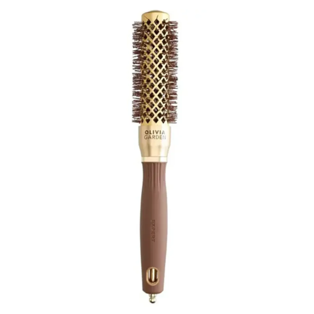 Olivia Garden Expert Blowout Shine Gold hairbrush 25mm (og-gold-brown-25mm)