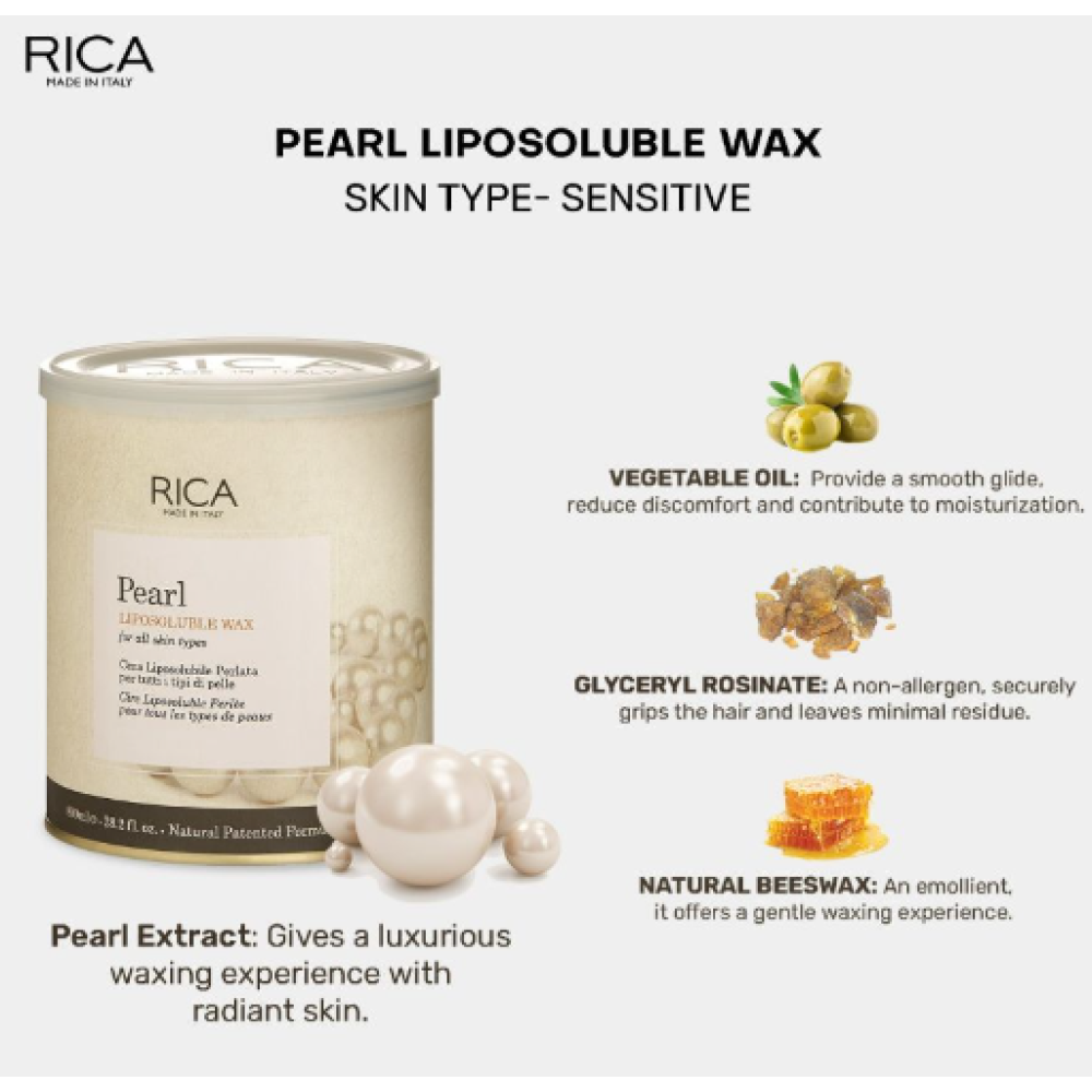 RICA Pearl wax, 800ml (CEP8)