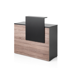 Reception desk VISTA CONSOLLE BLACK&OAK