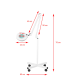 S4 LED magnifying lamp + LED tripod with adjustable light intensity (124695)