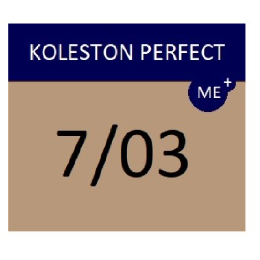 WELLA PROFESSIONALS KOLESTON PERFECT ME+ - Hair colour, 7/03 - NATURAL GOLDEN BLONDE (81650692)