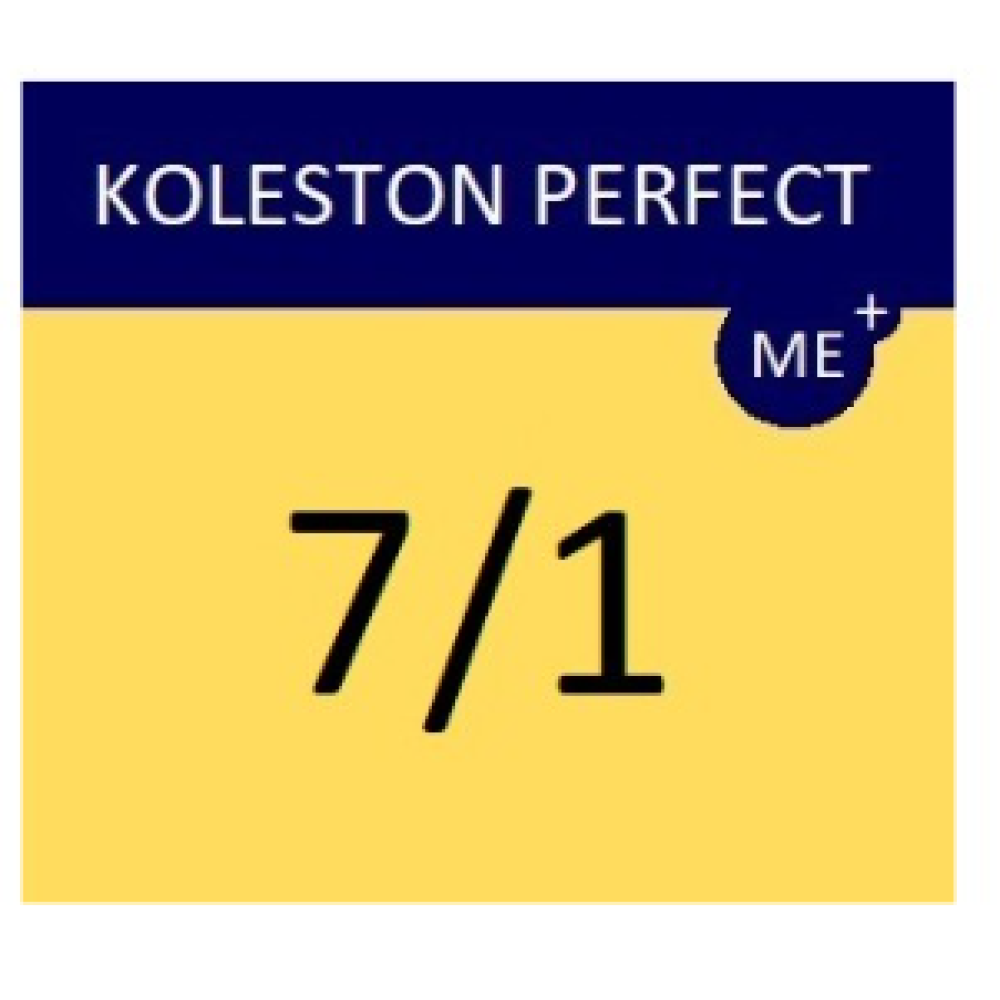 WELLA PROFESSIONALS KOLESTON PERFECT ME+ - Hair colour, 7/1 - ASH BLONDE (81650695)