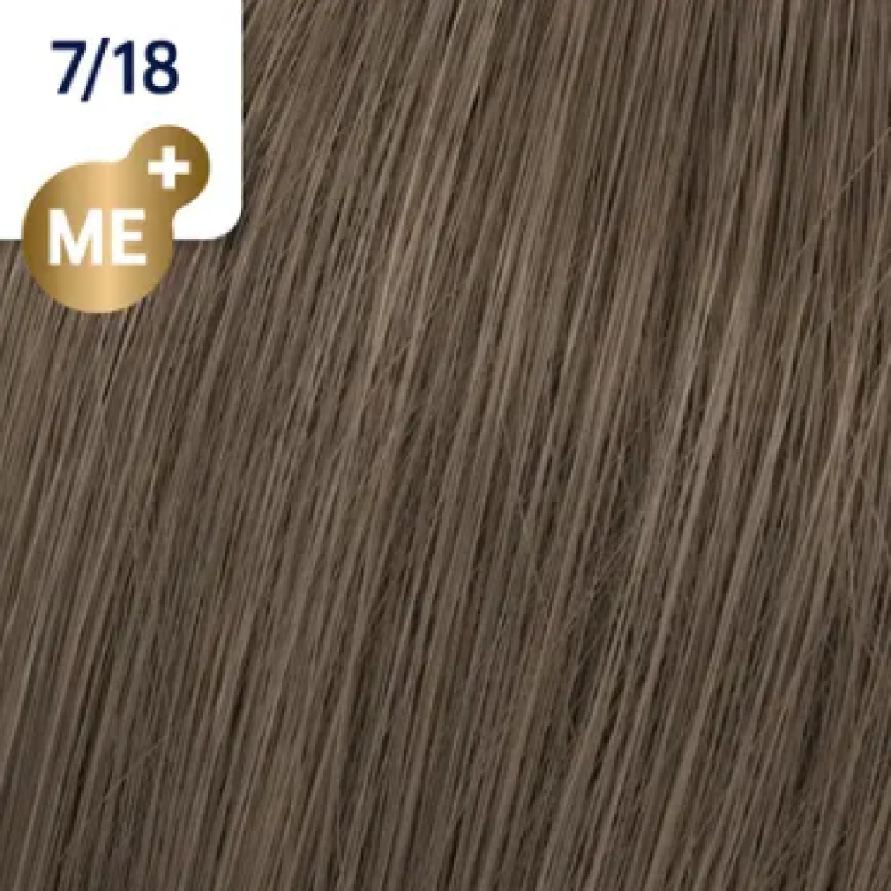 WELLA PROFESSIONALS KOLESTON PERFECT ME+ - Hair colour, 7/18 - MEDIUM BLONDE ASH PEARL (81650697)