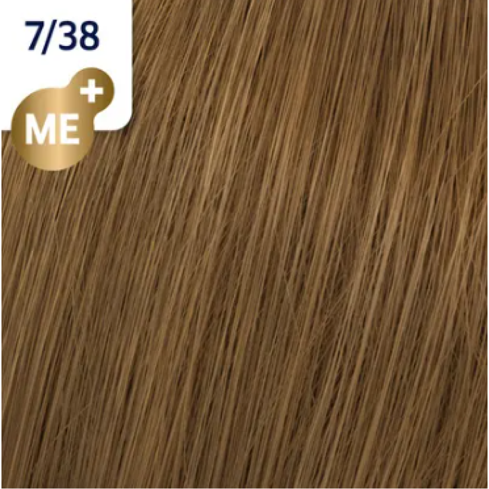 WELLA PROFESSIONALS KOLESTON PERFECT ME+ - Hair colour, 7/38 - MEDIUM BLONDE GOLDEN PEARL (81650701)