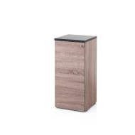 Black & oak Closed service cabinet