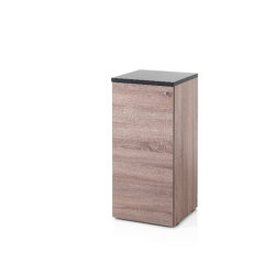 Black & oak Closed service cabinet