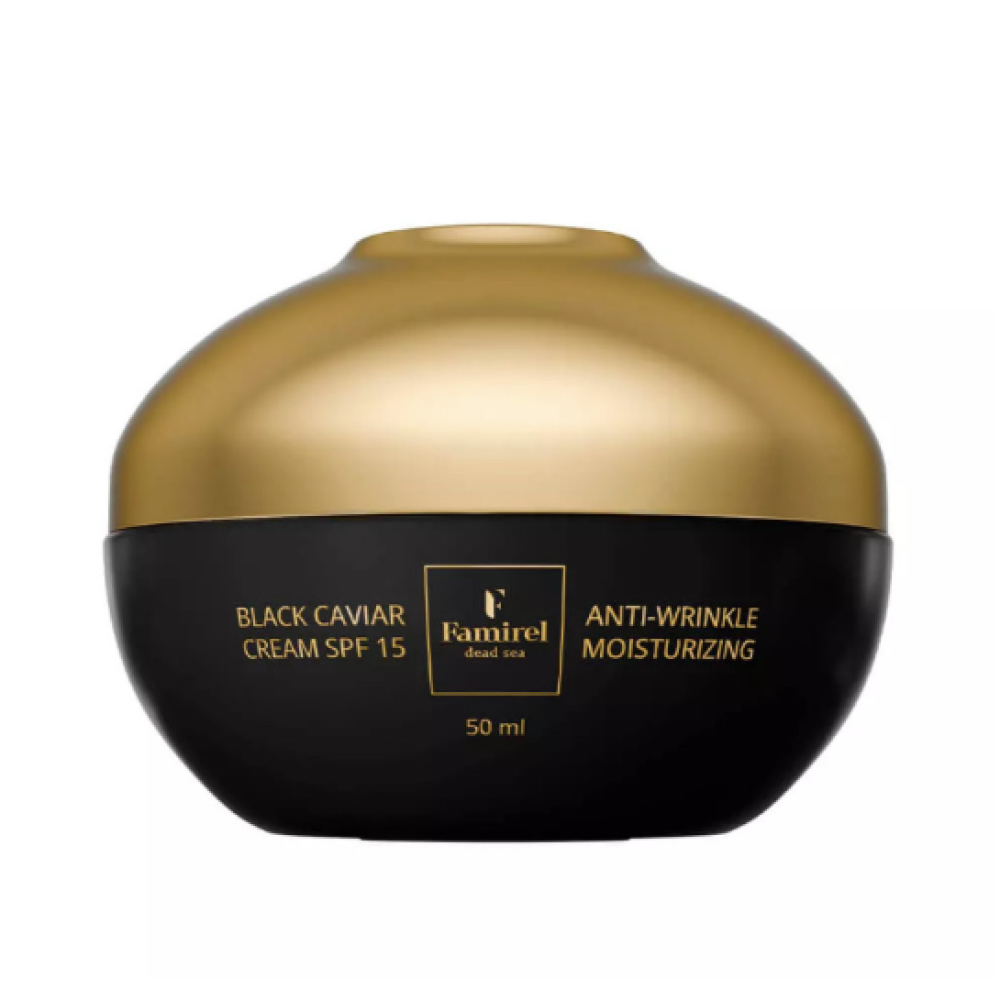 FAMIREL Black Caviar Moisturizing Anti-Wrinkle Day Cream SPF 15, 50ml (7290114086363)
