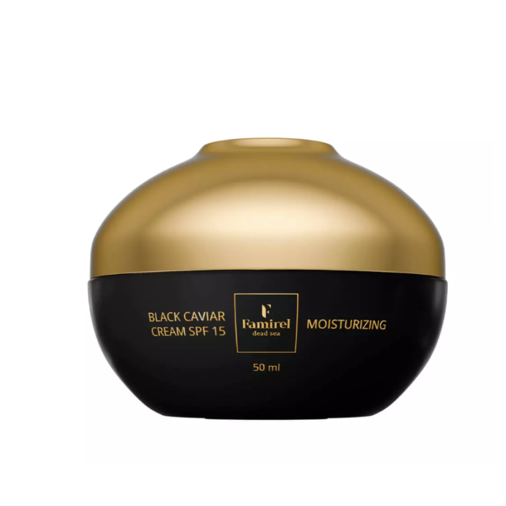 FAMIREL Day Cream Black Caviar Moisturizing SPF 15, 50ml (7290114086387)