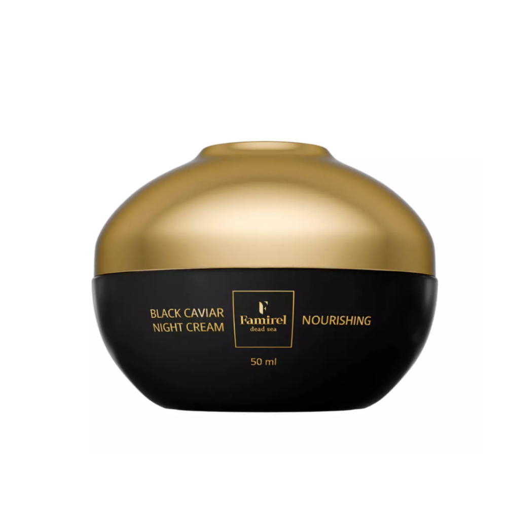 FAMIREL Night Cream Black Caviar Nourishing, 50ml (7290114086394)