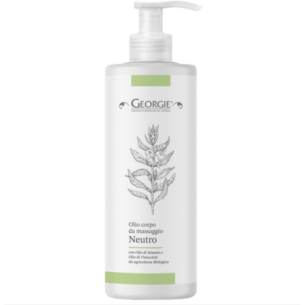 GEORGIE Neutral massage oil, BIO grape seed oil, 500ml (C 4503)