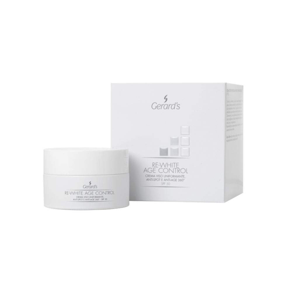 GERARD'S RE-WHITE AGE CONTROL Anti Spot and Anti Age face cream, SPF 50, 100ml (PFAREW580)