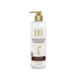 H&B Moist & Shine Silicone Hair Cream No-Rinse Enriched with Keratin, 400ml