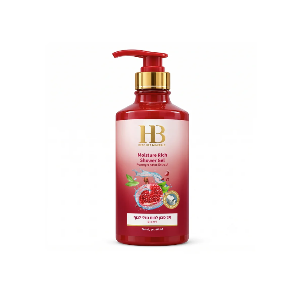 HEALTH&BEAUTY Moisture Rich Shower Cream Pomegranate, 780ml (H&B00044)