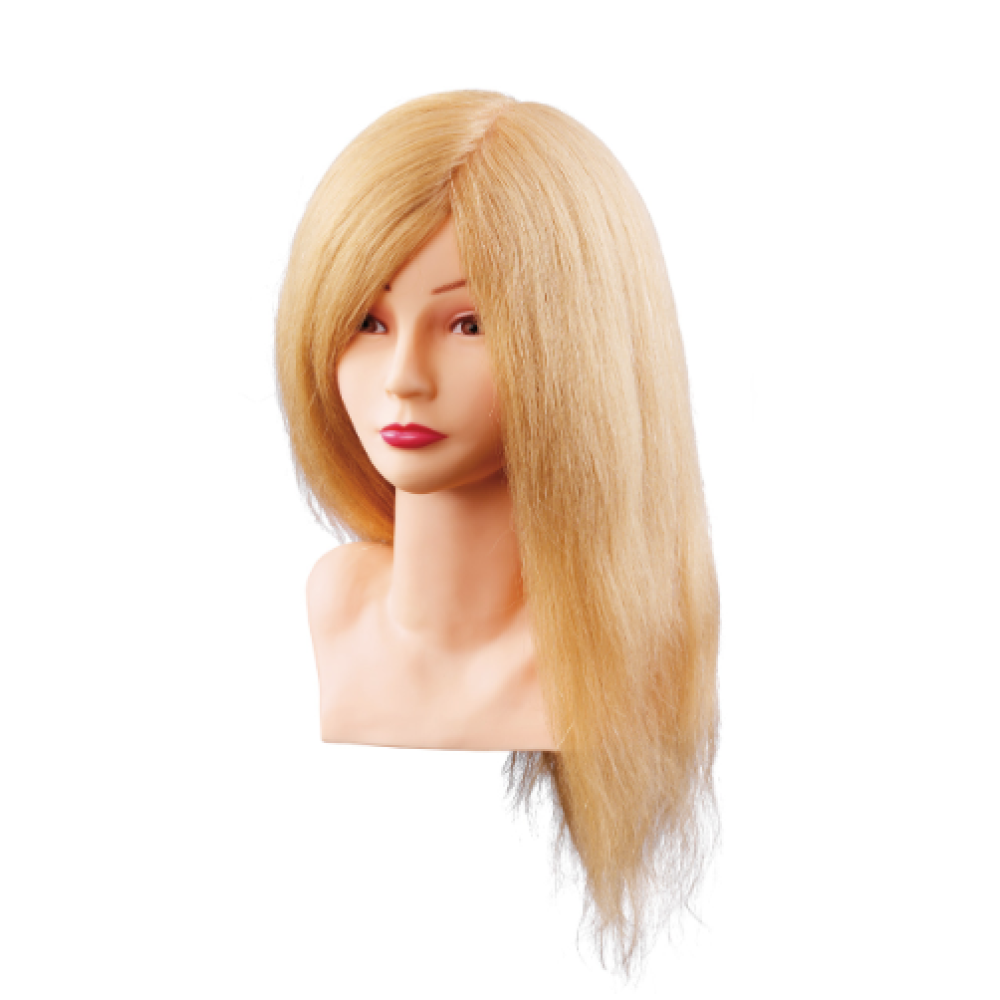 Manekena galva/manekens Louisa, blonde ar naturāliem matiem 40cm (7000799)