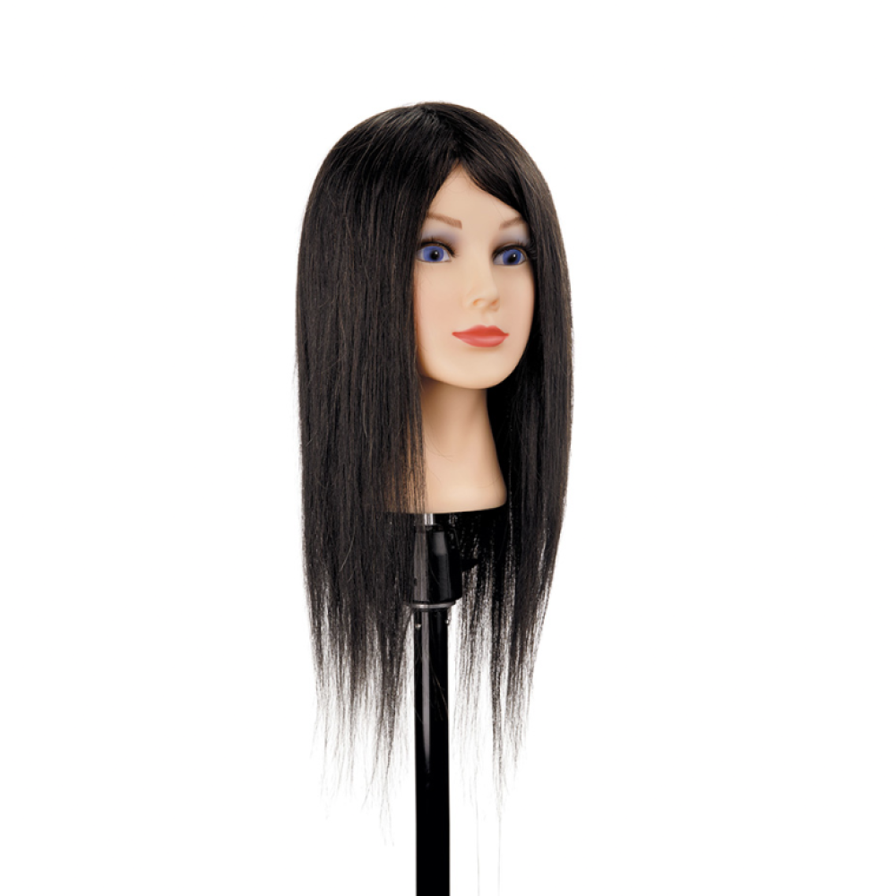 Milana Mannequin Head, Brown — Natural Hair, 45-50cm (401.808)
