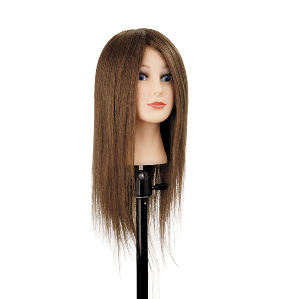 Sophie Mannequin Head, Brown — Natural Hair, 45-50cm (401.807)