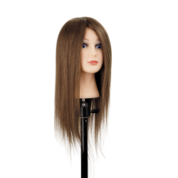 Sophie Mannequin Head, Brown — Natural Hair, 45-50cm