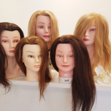 Hairdressing mannequin training heads