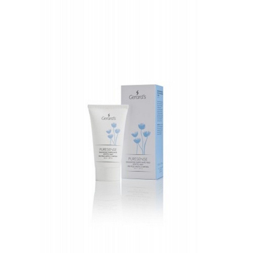 GERARD'S PURESENSE Purifying and mattifying face emulsion for combination or impure skin 24H, SPF8, 50ml (RFAPRS008)