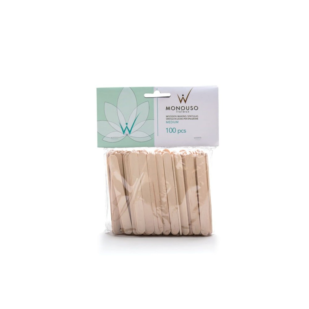 ItalWax koka špāteles, vidējās, 100gab. (D000210)