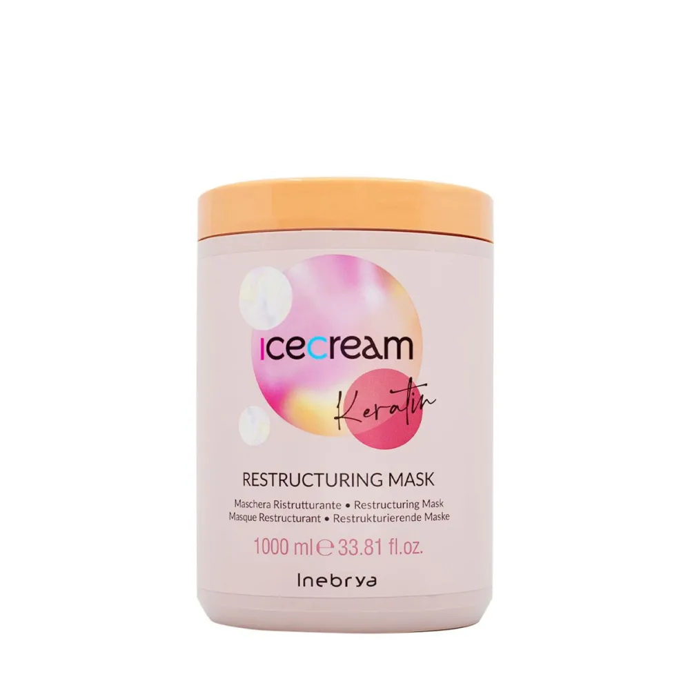 Inebrya Ice Cream Keratin Restructuring Mask, 1000ml