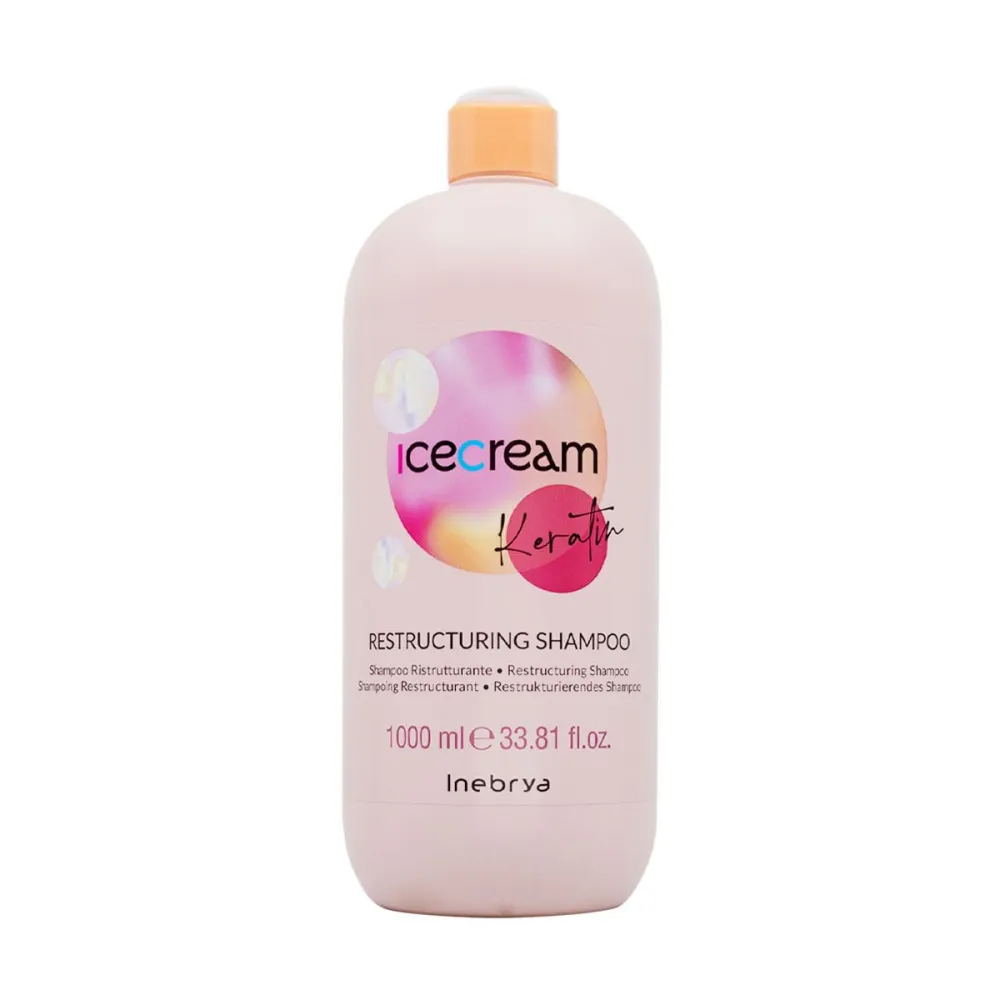 Inebrya Ice Cream Keratin Restructuring Shampoo, 1000ml