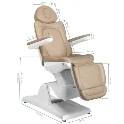 Electric beauty chair Azzurro 870 3 engine, cappuccino