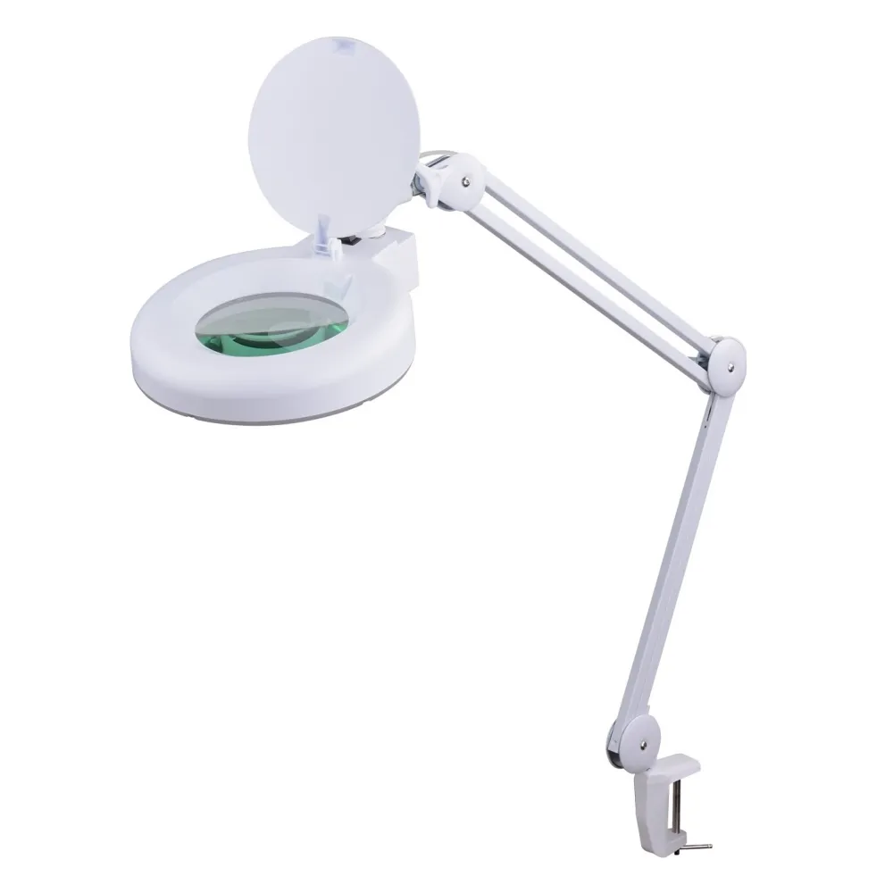 Magnifying lamp with table fixation, LED, 5 diopter