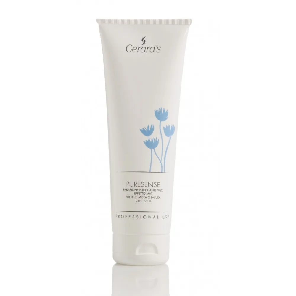GERARD'S PURESENSE Purifying and mattifying face emulsion for combination or impure skin 24H, SPF8, 250ml